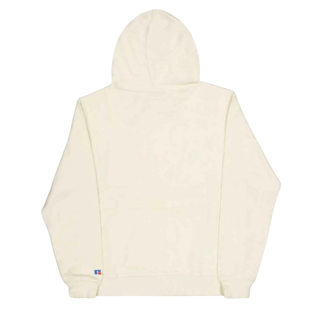 RUSSELL ATHLETIC NWT 
Chamois Hoodie Sweatshirt In Ivory  in Sz L & XL - Picture 3 of 5